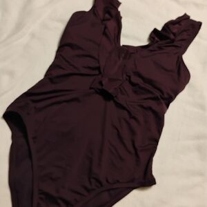 Shade & Shore Women's One Piece Swimsuit in Dark Purple